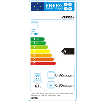 Mora VT 433 BX spotřeba energie